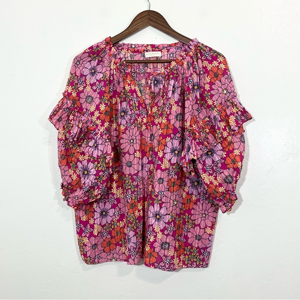 Ramy Brook Eugenia Colorful Floral Blouse